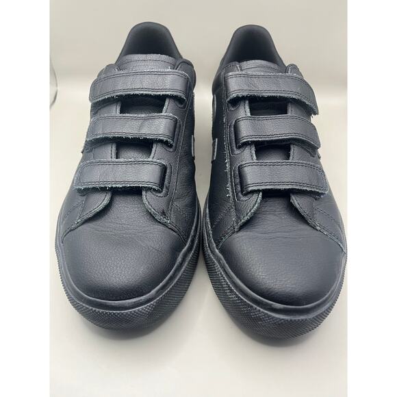 Veja Recife Chromefree Suede Triple Strap Fasten Sneaker Black Men’s Size 11 - Picture 5 of 8